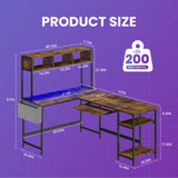 JHK 67" L Shaped Gaming Desk Corner Desks for Compact Spaces with Keyboard