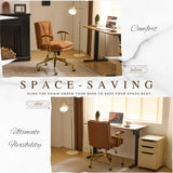 Home Office Desk Chair Comfy with wheels&Removable Armrests