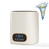 Portable fully automatic washing machine for apartments, dorms, RVs travel; ABS plastic body; white;