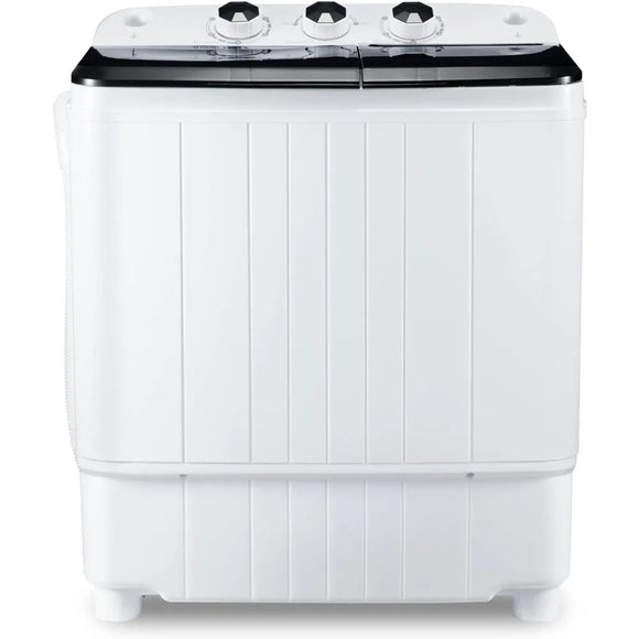 Portable Washing Machine 17.6Lbs Capacity Mini Compact Twin Tub Laundry Washer & Spinner-MD DC PRINT