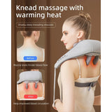 Cordless Neck Shoulder Massager with Heat for Eases Muscle Tension