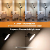 LED Floor Lamp with Remote and Touch Control, 36W Standing Lamp
