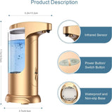 370ml Touch-Free Automatic Soap Dispenser - Adjustable Volume for Kitchen