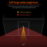3.5 Inch Peephole Door Video Camera 120° Wide View Angle 1MP Wireless Video Doorbell