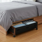 Under Bed Storage with Wheels, 25.6 x 18.1 x 7.1 inch for Shoes Organizer