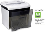Compact Micro-Cut 12-Sheet Shredder with Pullout Basket, Shreds Paper