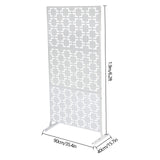 1.9m/ 6.2ft Privacy Screen Outdoor Decorative Panels Planter Wall Metal Fence Panels Modern Privacy Screen