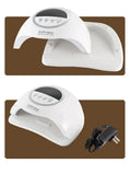 320W UV LED Nail Lamp 72LEDS Gel Polish Drying Lamp with Automatic Sensing 4 Timer Professional Nail