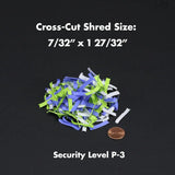 8-Sheet Crosscut Paper Shredder with Wastebasket, Shreds Credit Cards and Staples