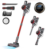 YISORA Cordless Vacuum Cleaner, 40Kpa 55Mins Running Time for Pet Hair