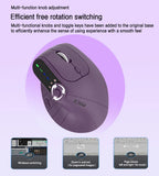 BT5.0 Wireless Vertical Mouse With Function Adjustment Knob 8 Buttons
