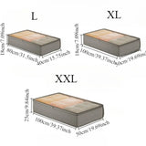Under Bed Storage Containers Rectangle Multipurpose Organizer Bins, Foldable Sweater and Linen Storage Bags Under-Bed Storage