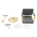 360° Rotating Barber Chair, Height Adjustable Hair Salon Barber Chair for Hair Stylist, Beauty