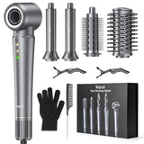 5 in 1 Hair Styler with Travel Bag Air Wrap 1200W Hair Dryer Straightening & Blow Dryer Brush