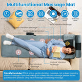 Foldable Electric Massage Mat with Heat Timer Foot for Home Office Use