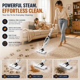 10-In-1 Multi-Surface Steam Mop w/ Detachable Handheld Steamer for Tiles