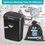 Cross Cut Paper Shredder 14 Sheet P-4 High Security, 6.6Gal Large Basket, Jamproof 3 Mode Heavy Duty Shredder for Home Office