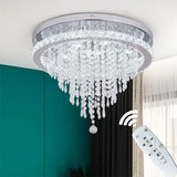 Modern K9 Luxury Crystal Ceiling Lamp Smart Led Living Dining Room