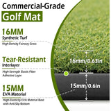 Golf Mat 31mm 5x4ft 5x5ft HighElasticity Artificial Turf Mat for Indoor Outdoor