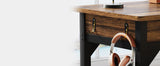 Computer Desk, 200 x 60 x 82 cm, Double Long Desk with 2 Drawers, Office Table, Work Table, Office Furniture