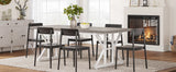 Tribesigns Dining Table for 6 People, 70.8-Inch Rectangular Wood Dining Table