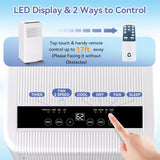 Portable 10000 BTU Remote AC w/Dehumidifier Fan, Cool Up to 560 Sq. Ft