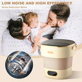 13L Portable Washing Machine for Underwear & Socks, Foldable Mini Washer with 3 Wash Modes and