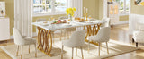 Tribesigns 63-Inch Rectangular Dining Table for 4 to 6, Modern Kitchen Table