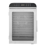 12-Trays Stainless Steel Food Dryer,Silver Rectangular Food Dehydrator Machine