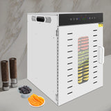20-Trays Stainless Steel Food Dryer,110V Silver Rectangular Food Dehydrator 46*40*60cm