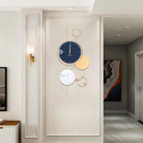 Modern Silent Wall Clock 38*78cm for Living Room Kitchen Bedroom Office
