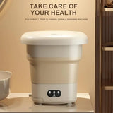 Portable Mini Washing Machine for Baby Clothes Underwear or Small Items Foldable with 3 Modes
