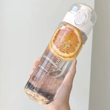 1pc-Summer Sports Water Cup, Large Capacity Portable Plastic Cup, High Temperature
