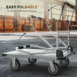2200 lbs Foldable Push Cart Dolly Moving Platform Hand Truck Heavy Duty