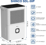 [New Arrival, Free Shipping!]30 Pints Dehumidifier for Home and Basements