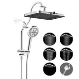 Upgraded 13'' Shower Head Combo, High Pressure 5 Spray Rainfall Showerhead, 10 Spray Mode Handheld,