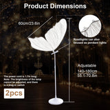 2PCS 23.6" Wedding Butterfly LED Floor Lamp for Wedding Party