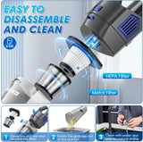 15000PA Strong Suction  Cordless Handheld Car Vacuum Cleaner, Portable