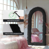DDHOME 32"x71" Full Length Mirror Free Standing Floor Mirror Wall Mounted