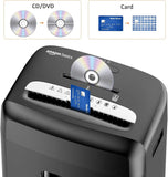 Micro Cut Paper Shredder, 8 Sheet Capacity, CD & Credit Card Shredder with Pull Out Bin