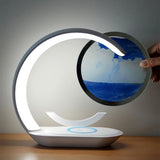 15W Wireless Charger with Quicksand Painting Night Lamp for iphone 16 Pro