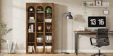 Tribesigns 70.87" Bookshelf, 5-Tier Arched Display Bookcase with Open Storage Shelves,