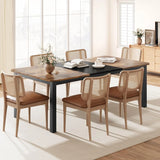 78.7 Inch Long Kitchen Table for 6-8, Dining Room Table for Kitchen Living Room