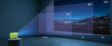 2026 New 1080P Projector Portable Wired w/ Speakers For Phone Movies