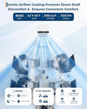 8000 BTU Portable Air Conditioner, Quiet 3-in-1 Indoor AC Combining Cooling, Dehumidification, 24H Timer,Complete Window Kit