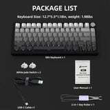 ATTACK SHARK X85 Wireless Mechanical Gaming Keyboard,TKL 82 Keys