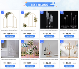 Set of 4 Floor Candle Holders,9 Arm Candle Holder for Fireplace Decoration