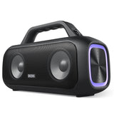 DOSS Outdoor Portable Speaker Powerful 60W Stereo and Bass Sound Box Power Bank IPX6 Waterproof LED Light