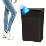 13 Gallon Trash Can Automatic Kitchen Trash Can Touch Free High-Capacity Garbage Can