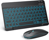 SGIAWETA-Bluetooth Keyboard and Mouse Combo for iPad - Rechargeable Wireless Keyboard